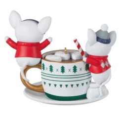 Hallmark Merry Mice With Hot Cocoa Ornament -Hallmark Gift Shop Mice in Hot Cocoa Mug Keepsake Ornament 1999QXT4119 06