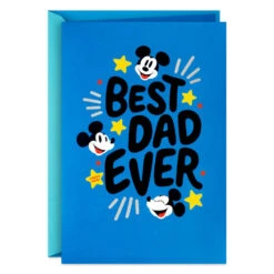Hallmark Disney Mickey Mouse Best Dad Ever Musical Father's Day Card