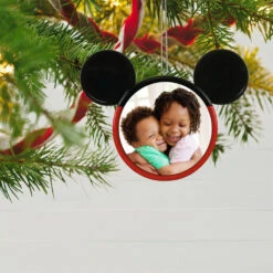 Hallmark Disney Mickey Mouse Ears Silhouette Personalized Photo Ornament -Hallmark Gift Shop Mickey Mouse Ears Shape Personalized Photo Ornament 2499QHE1962B3 02