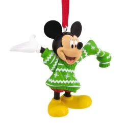 Disney Mickey Mouse In Christmas Sweater Hallmark Ornament