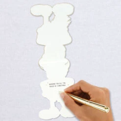 Hallmark Disney Mickey Mouse Magic Of The Season Wooden Christmas Card -Hallmark Gift Shop Mickey Mouse in Santa Hat Wood CutOut Christmas Card 899IXC7234 06