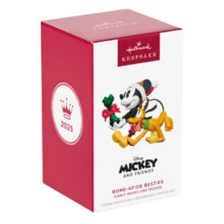 Hallmark Disney Mickey And Friends Bone-afide Besties Ornament -Hallmark Gift Shop Mickey With Bone for Pluto Keepsake Ornament 5QXD7182 08