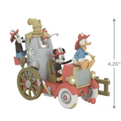 Hallmark Disney Mickey And Friends Firefighting Friends 2025 Ornament With Light, Sound And Motion -Hallmark Gift Shop Mickey and Friends Fire Engine Keepsake Ornament 5QXD7145 04