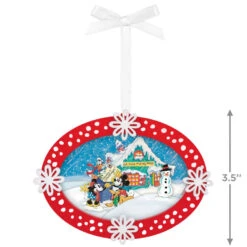 Hallmark Disney Mickey And Friends Sending Season's Greetings Papercraft Ornament -Hallmark Gift Shop Mickey and Friends at Mailbox Keepsake Ornament 5QXD7172 04