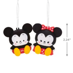 Better Together Disney Mickey And Minnie Magnetic Hallmark Ornaments, Set Of 2 -Hallmark Gift Shop Mickey and Minnie Christmas Ornaments 3HCM2402 03