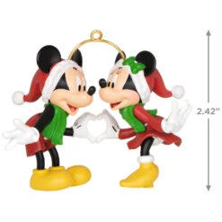 Hallmark Disney Mickey And Minnie A Season Of Love Ornament -Hallmark Gift Shop Mickey and Minnie Hands Heart Keepsake Ornament 2099QXD6667 03