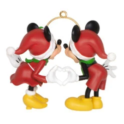 Hallmark Disney Mickey And Minnie A Season Of Love Ornament -Hallmark Gift Shop Mickey and Minnie Hands Heart Keepsake Ornament 2099QXD6667 06