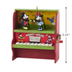 Hallmark Disney Mickey And Minnie Let's Dance! Musical Ornament With Motion -Hallmark Gift Shop Mickey and Minnie Piano Keepsake Ornament 2699QXD6717 03