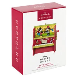 Hallmark Disney Mickey And Minnie Let's Dance! Musical Ornament With Motion -Hallmark Gift Shop Mickey and Minnie Piano Keepsake Ornament 2699QXD6717 04