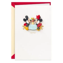 Hallmark Disney Mickey And Minnie XOXO Blank Love Card