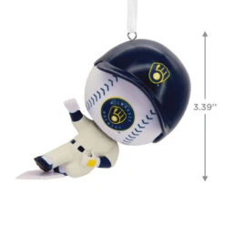 Hallmark MLB Milwaukee Brewers™ Bobblehead Ornament -Hallmark Gift Shop Milwaukee Brewers Bobblehead Christmas Ornament 1OSL2448 03