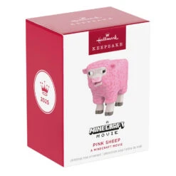 Hallmark A Minecraft Movie Pink Sheep Ornament -Hallmark Gift Shop Minecraft Pink Sheep Keepsake Ornament 5QXI8315 08