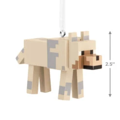 Minecraft The Pale Wolf Hallmark Ornament -Hallmark Gift Shop Minecraft Wolf Christmas Ornament 3HCM4277 04