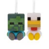 Better Together Minecraft Zombie And Chicken Jockey Magnetic Hallmark Ornaments, Set Of 2 -Hallmark Gift Shop Minecraft Zombie and Chicken Christmas Ornaments 3HCM4077 01