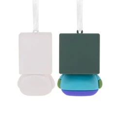 Better Together Minecraft Zombie And Chicken Jockey Magnetic Hallmark Ornaments, Set Of 2 -Hallmark Gift Shop Minecraft Zombie and Chicken Christmas Ornaments 3HCM4077 07