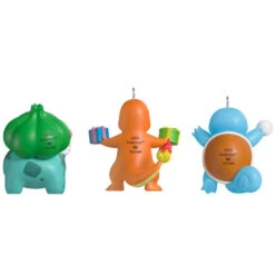 Hallmark Mini Pokémon Squirtle, Charmander, Bulbasaur Ornaments, Set Of 3 -Hallmark Gift Shop Mini Pokmon Characters Keepsake Ornaments 5QXM9395 07