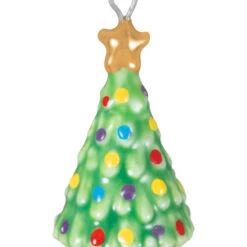 Hallmark Mini O Tiny Tree! Porcelain Ornament, 1" -Hallmark Gift Shop Mini Porcelain Christmas Tree Keepsake Ornament 5QXM9475 06