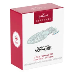 Hallmark Mini Star Trek™: Voyager U.S.S. Voyager Ornament, 0.25" -Hallmark Gift Shop Mini Star Trek Spaceship Keepsake Ornament 5QXM9545 08