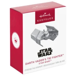 Hallmark Mini Star Wars™ Darth Vader's TIE Fighter™ Ornament, 0.75" -Hallmark Gift Shop Mini Star Wars Tie Fighter Keepsake Ornament 5QXM9515 08