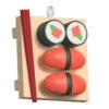 Hallmark Mini Sweet Lil' Sushi Ornament, 1" -Hallmark Gift Shop Mini Sushi Board Keepsake Ornament 5QXM9525 01