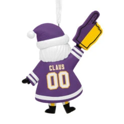 NFL Minnesota Vikings Santa Fan Hallmark Ornament -Hallmark Gift Shop Minnesota Vikings Santa Fan Christmas Ornament 1OSL2591 07