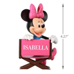 Hallmark Disney Minnie Mouse In Director's Chair Personalized Ornament -Hallmark Gift Shop Minnie Mouse Directors Chair Personalized Ornament 2499QHE1961B1 03
