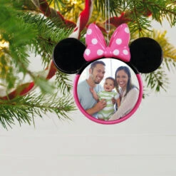 Hallmark Disney Minnie Mouse Ears Silhouette Personalized Photo Ornament -Hallmark Gift Shop Minnie Mouse Ears Shape Personalized Photo Ornament 2499QHE1963B3 02