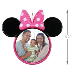 Hallmark Disney Minnie Mouse Ears Silhouette Personalized Photo Ornament -Hallmark Gift Shop Minnie Mouse Ears Shape Personalized Photo Ornament 2499QHE1963B3 03