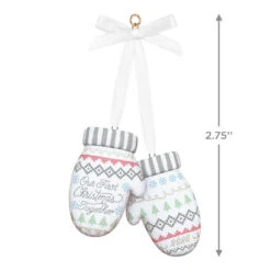Hallmark Our First Christmas Together 2025 Porcelain Ornament -Hallmark Gift Shop Mittens Our First Christmas 2025 Keepsake Ornament 5QGO2485 04