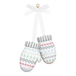 Hallmark Our First Christmas Together 2025 Porcelain Ornament -Hallmark Gift Shop Mittens Our First Christmas 2025 Keepsake Ornament 5QGO2485 07