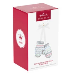 Hallmark Our First Christmas Together 2025 Porcelain Ornament -Hallmark Gift Shop Mittens Our First Christmas 2025 Keepsake Ornament 5QGO2485 08