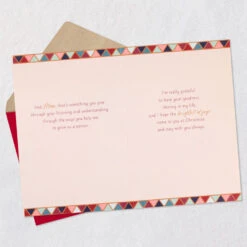 Hallmark Grateful For Your Goodness Christmas Card For Mom -Hallmark Gift Shop Modern Mosaic Holiday Wreath Mom Christmas Card 759XZH1675 04