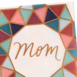 Hallmark Grateful For Your Goodness Christmas Card For Mom -Hallmark Gift Shop Modern Mosaic Holiday Wreath Mom Christmas Card 759XZH1675 05