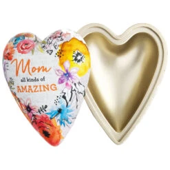 Amazing Mom Art Heart Trinket Box, 3.5" -Hallmark Gift Shop Mom All Kinds of Amazing HeartShaped Trinket Box 1003480350 03