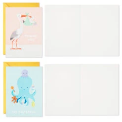 Hallmark Mom And Baby Animal Assortment Blank Thank-You Notes, Pack Of 48 14 Hallmark Mom And Baby Animal Assortment Blank Thank-You Notes, Pack Of 48 -Hallmark Gift Shop Mom and Baby Animal Assortment Blank ThankYou Notes 5STZ1134 05