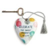 Demdaco Moments In Life Art Heart With Key Stand -Hallmark Gift Shop Moments in Life Heart Sculpture With Key 1003480379 01