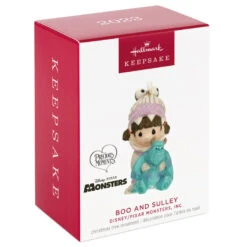 Hallmark Disney/Pixar Precious Moments Monsters, Inc. Boo And Sulley Porcelain Ornament -Hallmark Gift Shop Monsters Inc. Boo and Sulley Keepsake Ornament 3999QXD6629 04