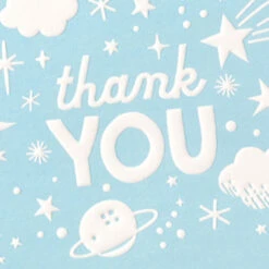 Hallmark Moon And Stars Blue Boxed Blank Thank-You Notes, Pack Of 10 -Hallmark Gift Shop Moon and Stars Blue Boxed Thank You Note Cards 3THK2139 03