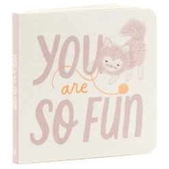 Hallmark MopTops Furry Cat Stuffed Animal With You Are So Fun Board Book -Hallmark Gift Shop MopTops Plush Cat Stuffed Animal Board Book 1KID1533 04