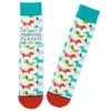 Hallmark Morning Person For My Dog Funny Crew Socks -Hallmark Gift Shop Morning Person Dog Illustrations Novelty Crew Socks 1SOX2082 01