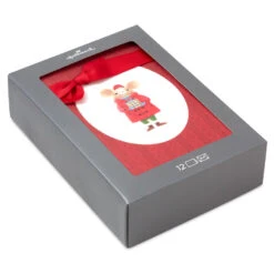 Hallmark Sweet Holiday Mouse Boxed Christmas Cards, Pack Of 12