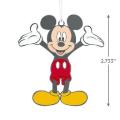 Disney Mickey Mouse Moving Metal Hallmark Ornament -Hallmark Gift Shop Moving Metal Mickey Christmas Ornament 3HCM2273 03