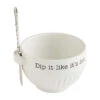 Mud Pie Dip Bowl And Spreader, Set Of 2 -Hallmark Gift Shop Mud Pie Dip Bowl and Spreader Set 48500084H 01