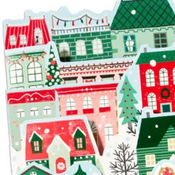 Hallmark Merry Christmas Everywhere Boxed Christmas Cards, Pack Of 8 -Hallmark Gift Shop Multipanel City Homes Boxed Christmas Cards Pack 1XPX2716 07