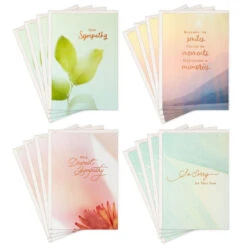 Hallmark Peaceful Nature Assorted Sympathy Cards, Pack Of 16
