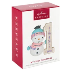 Hallmark My First Christmas Snowman 2023 Ornament -Hallmark Gift Shop My 1st Christmas Snowman Keepsake Ornament 1699QGO2739 04