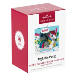 Hallmark Hasbro® My Little Pony® Retro Twister® Right Hoof Red Ornament -Hallmark Gift Shop My Little Pony Twister Horse Keepsake Ornament 5QXI8162 08