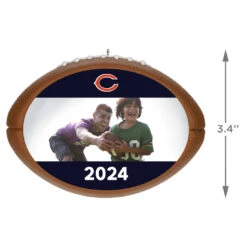 Hallmark NFL Football Chicago Bears Text And Photo Personalized Ornament -Hallmark Gift Shop NFL Football Chicago Bears Text and Photo Personalized Ornament 2499QHE1985B12 03