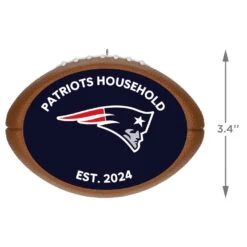 Hallmark NFL Football New England Patriots Text Personalized Ornament -Hallmark Gift Shop NFL Football New England Patriots Text Personalized Ornament 2499QHE1985B8 03