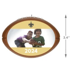 Hallmark NFL Football New Orleans Saints Text And Photo Personalized Ornament -Hallmark Gift Shop NFL Football New Orleans Saints Text and Photo Personalized Ornament 2499QHE1985B18 03